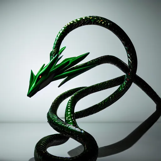 Prompt: hyperrealistic photo of rayquaza, studio lighting, professional photography, cinematic