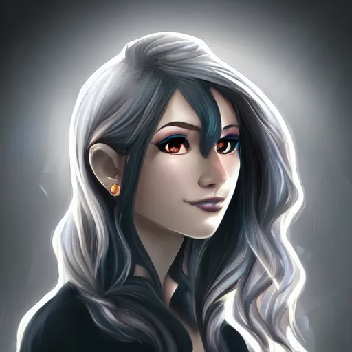 Prompt: pretty girl portrait profile picture by samdoesarts, detailed, dramatic lighting