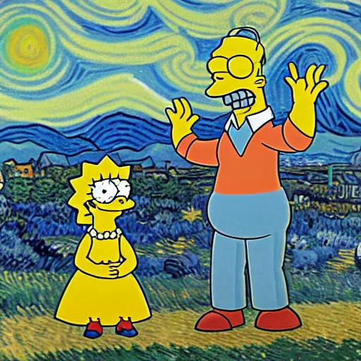 Van 2025 gogh simpsons