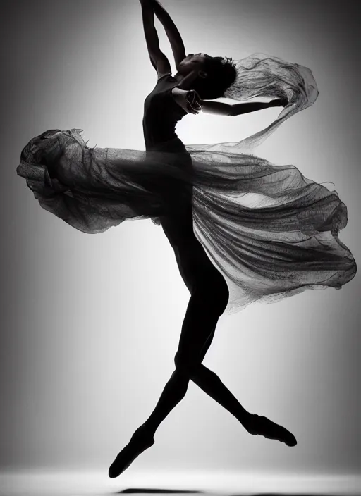 Image similar to a Photorealistic dramatic hyperrealistic render of a beautiful Female smoke dancer by Ken Brower and Deborah Ory of NYC Dance project,Lois Greenfield,Flowing cloth and smoke,Beautiful dynamic dramatic dark moody lighting,volumetric,shadows,cinematic atmosphere,Octane render,8K