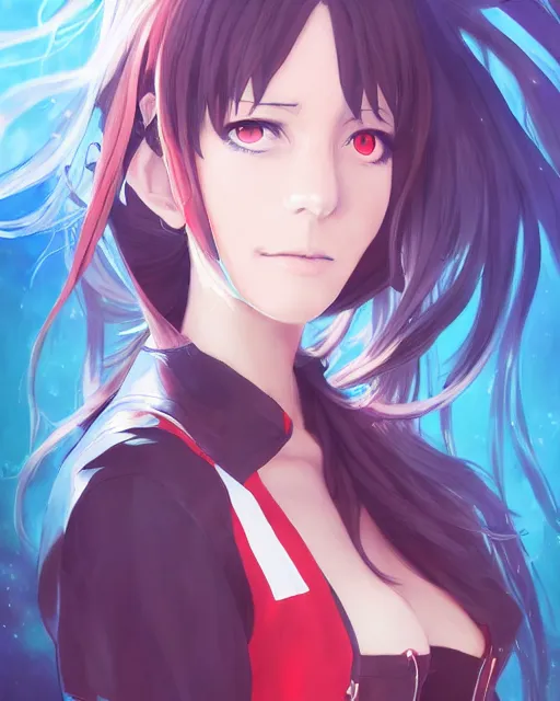 Prompt: anime portrait of Alanis Morissette as an anime woman by Stanley Artgerm Lau, WLOP, Rossdraws, James Jean, Andrei Riabovitchev, Marc Simonetti, and Sakimichan, trending on artstation