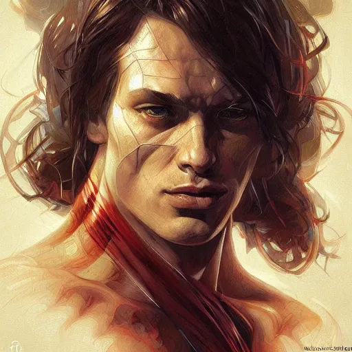 Image similar to Beautiful portrait of spiderman, wide angle, intricate, wild, highly detailed, digital painting, artstation, concept art, smooth, sharp focus, illustration, art by artgerm and greg rutkowski and alphonse mucha - W 768