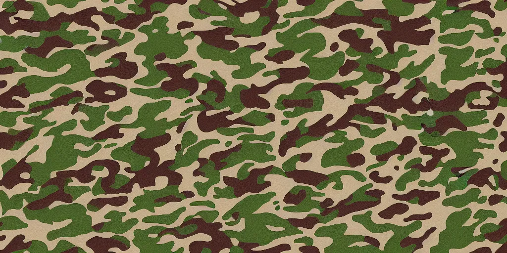 Prompt: simple yet detailed dragon camo pattern