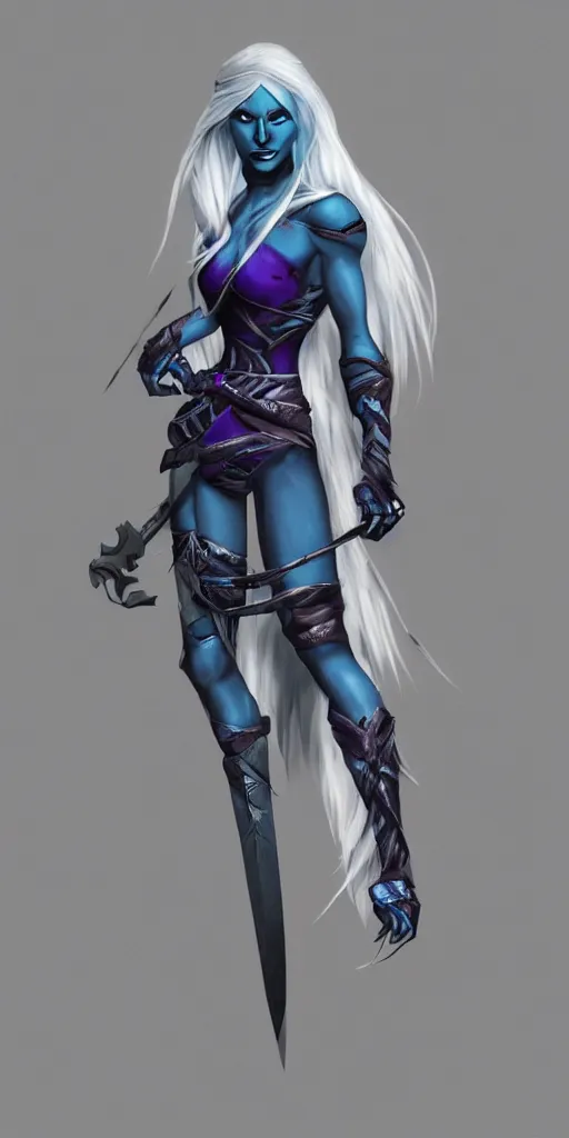 Image similar to Female drow fighter