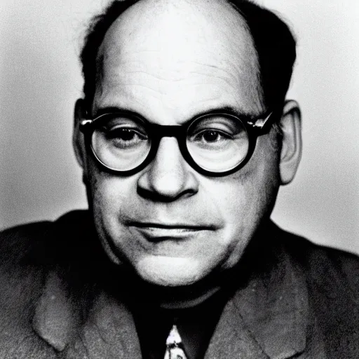 Image similar to photo of george costanza as a communist revolutionary, 3 5 mm film, by yousuf karsh
