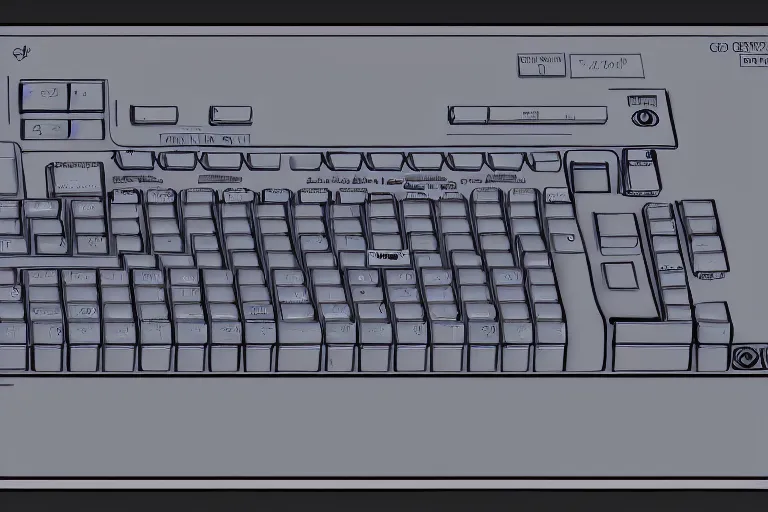 Image similar to the commodore 6 4 if it was built in 2 0 2 4, cyberdeck, 4 k, hd, concept art