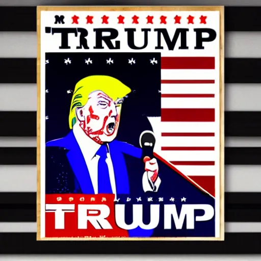 Image similar to donald trump in the style of naoki ikushima