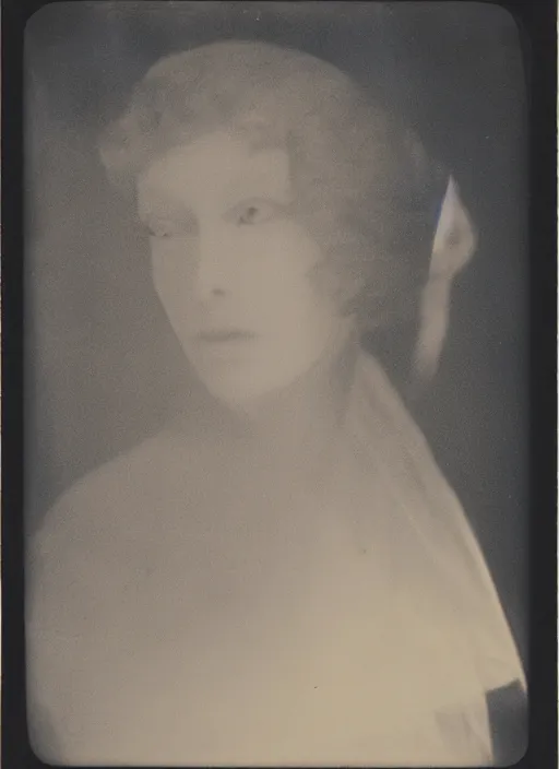 Prompt: photograph of a pale ghost, flash polaroid, by george hurrell, hazy light rays, golden hour
