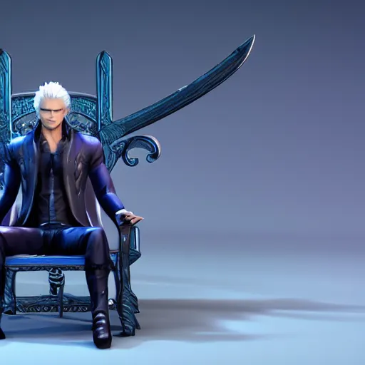 ArtStation - Vergil with his mighty chair