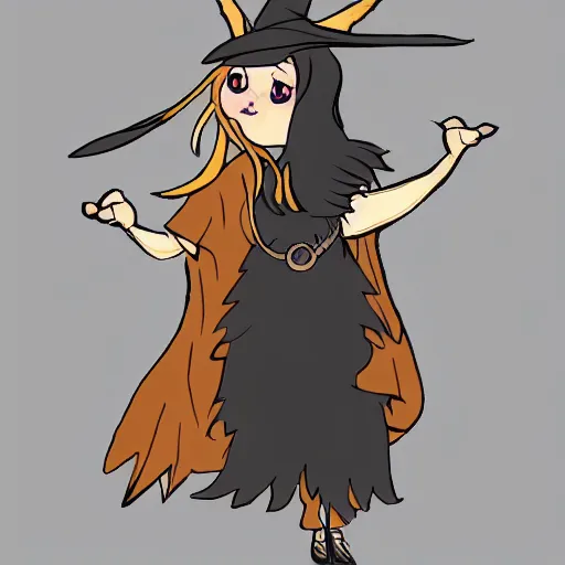 Image similar to a witch as a goat, concept art