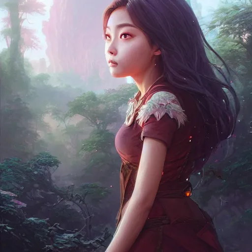 Prompt: highly detailed portrait of tzuyu from twice, stephen bliss, unreal engine, fantasy art by greg rutkowski, loish, rhads, ferdinand knab, makoto shinkai and lois van baarle, ilya kuvshinov, rossdraws, tom bagshaw, global illumination, radiant light, detailed and intricate environment