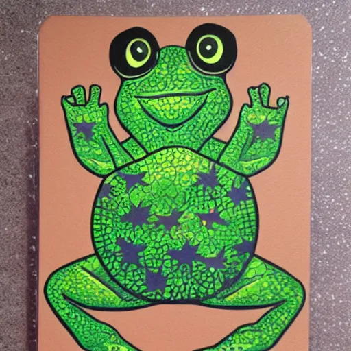 Image similar to 🌌🐸