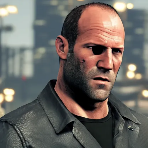 Image similar to jason statham in gta v loading screen