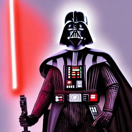 Image similar to darth vader showing masculine abs,