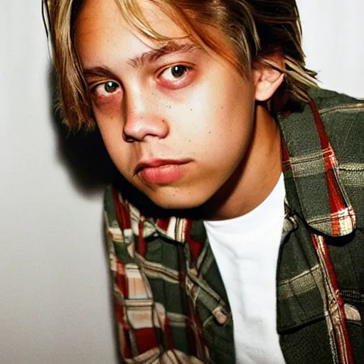 Prompt: cole sprouse photographed by larry clark