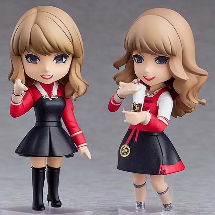 Prompt: Taylor Swift , An Nendoroid of Taylor Swift outfit , figurine, detailed product photo