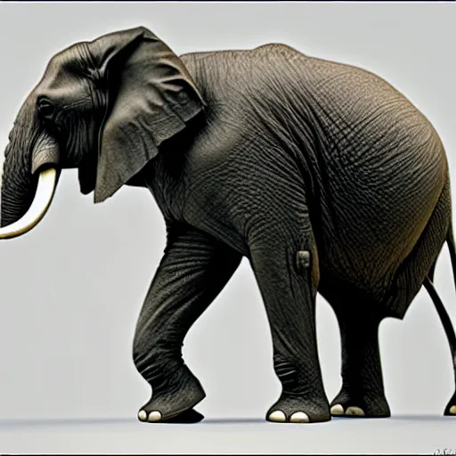 Prompt: a photorealistic elephant posing like a character from JoJo's bizarre adventure