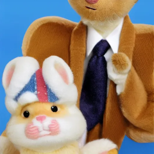 Image similar to barack obama as a calico critters