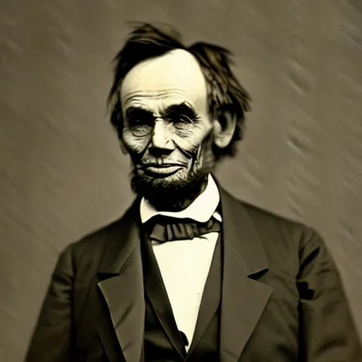 Image similar to 1880 photo of Babe-raham Lincoln