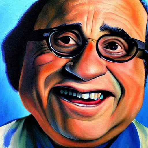 Image similar to Danny Devito painting by Anthony-Voncellinio