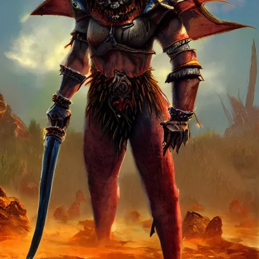 Image similar to Bright, colorful, realistic dark gritty individual elder scrolls morrowind dagoth ur full body backlighting, kodachrome, high contrast, highly detailed, sharp focus, digital painting, concept art, illustration, trending on artstation, comic book by Alex Ross cover art