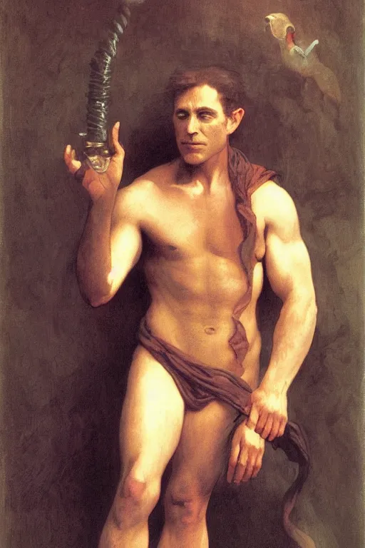 Image similar to Beast (Dr. Henry Philip Hank McCoy) from the X-Men by William Adolphe Bouguereau