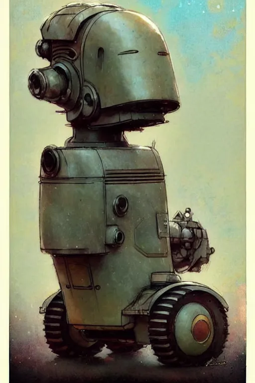 Image similar to ( ( ( ( ( 1 9 5 0 s retro future android robot bulldozer. muted colors., ) ) ) ) ) by jean - baptiste monge,!!!!!!!!!!!!!!!!!!!!!!!!!