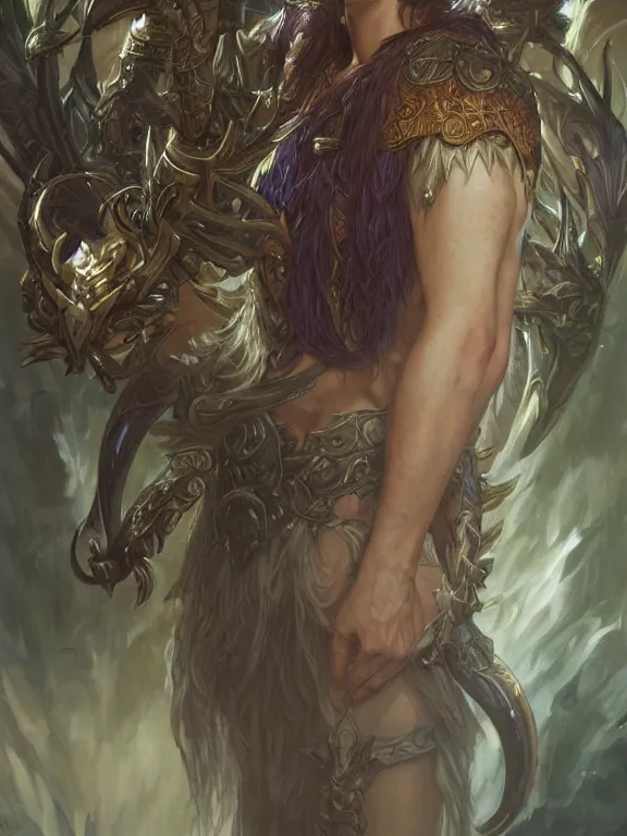 Image similar to male world of warcraft elven druid, fantasy, man, intricate, elegant, highly detailed, digital painting, artstation, concept art, wallpaper, smooth, sharp focus, illustration, art by artgerm and greg rutkowski and alphonse mucha