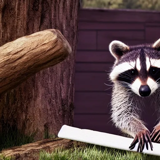 Prompt: Racoon doing his laundry, photorealistic , 4K