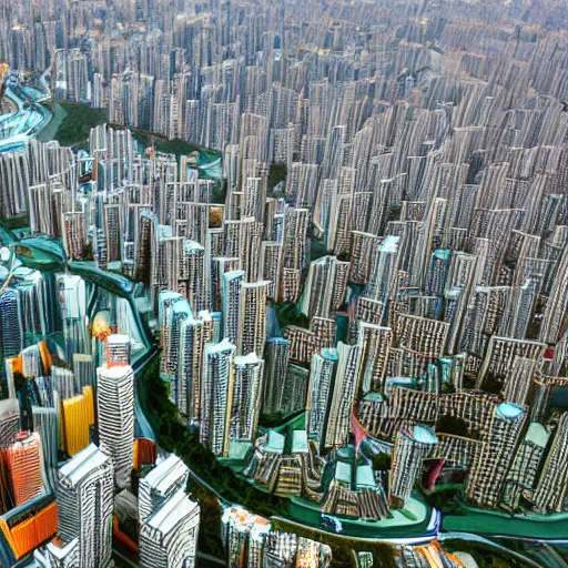 Prompt: future Chinese city ,sharp focus , wideshot