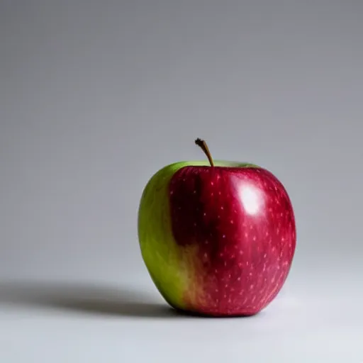 Prompt: an apple, white background, studio lighting