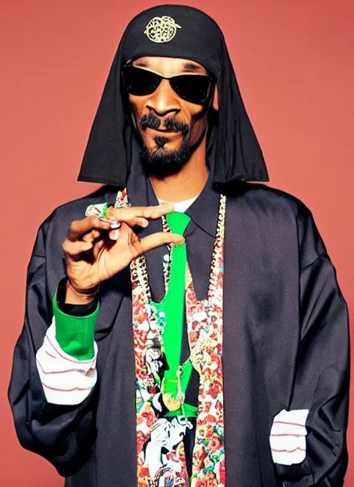 Prompt: snoop dogg as prophet mohammed