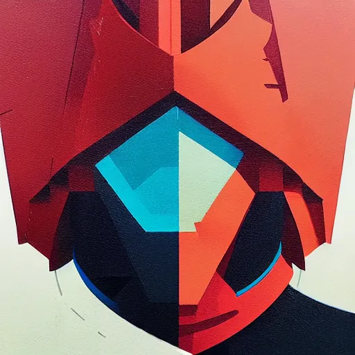 Image similar to Char Aznable profile picture by Sachin Teng, asymmetrical, Organic Painting , Matte Painting, meaningful, Powerful, geometric shapes, hard edges, graffiti, street art:2 by Sachin Teng:4