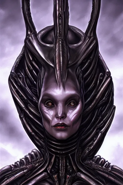 Alien Queen Full Length Portrait Evening Detailed Stable Diffusion