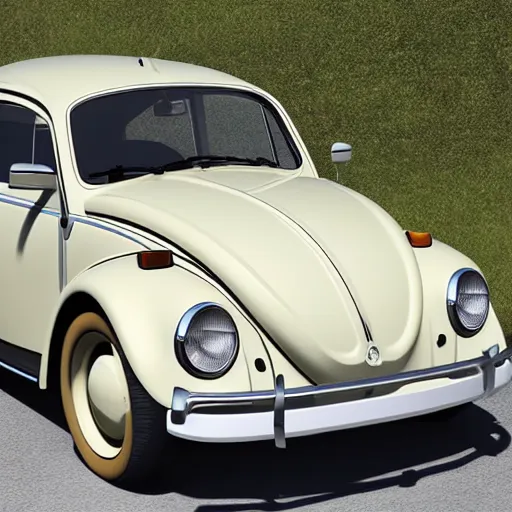 Prompt: Volkswagen Beetle made by Tesla, high definition, highly detailed, photo realistic