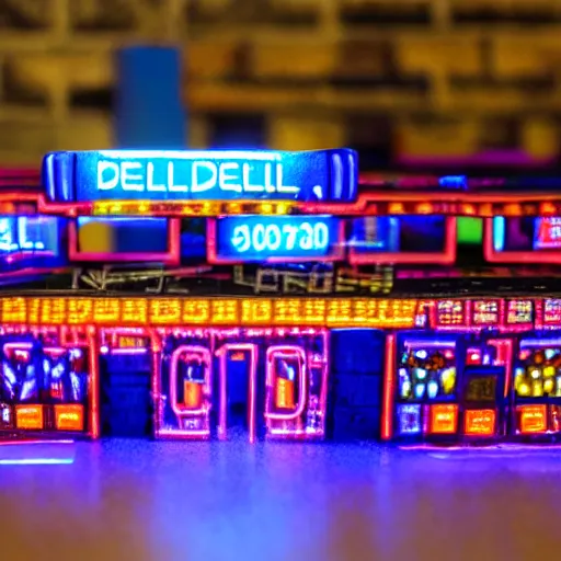 Prompt: ndebele cyberpunk city of the future, 4 0 mm street scene, ndebele neon lights, high definition, detailed, futuristic, night scene, realistic