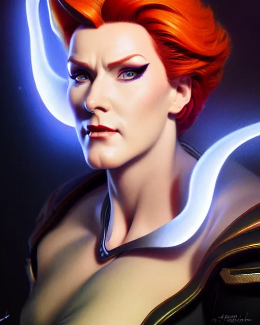 Prompt: moira from overwatch, character portrait, portrait, close up, highly detailed, intricate detail, amazing detail, sharp focus, vintage fantasy art, vintage sci - fi art, radiant light, caustics, by boris vallejo
