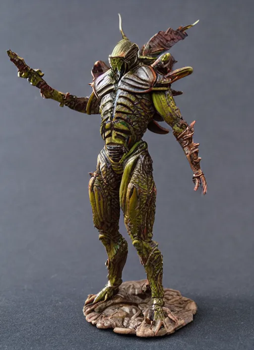 Image similar to 80mm resin detailed miniature of a Alien warrior, Product Introduction Photos, 4K, Front view, Full body