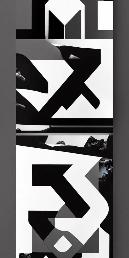 Image similar to black on white graphic design in style of david rudnick, eric hu, y 2 k, swiss design