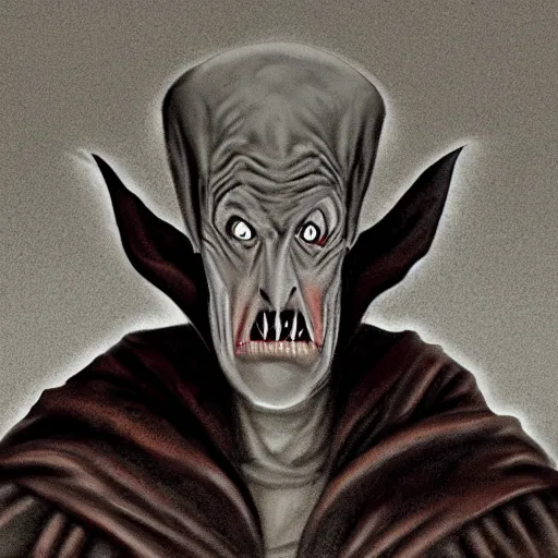 Image similar to Nosferatu, realistic