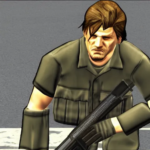 Image similar to solid snake in gta san andreas