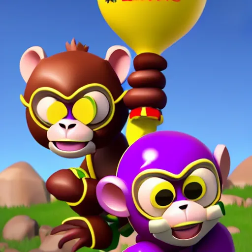 Image similar to bloons td 6 dart monkey, rendered in sfm