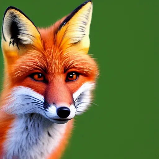 Image similar to professional emoji of a fox, high quality, HD, minimalist, 8K, famous