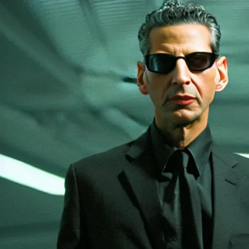 Image similar to jeff goldblum in the matrix