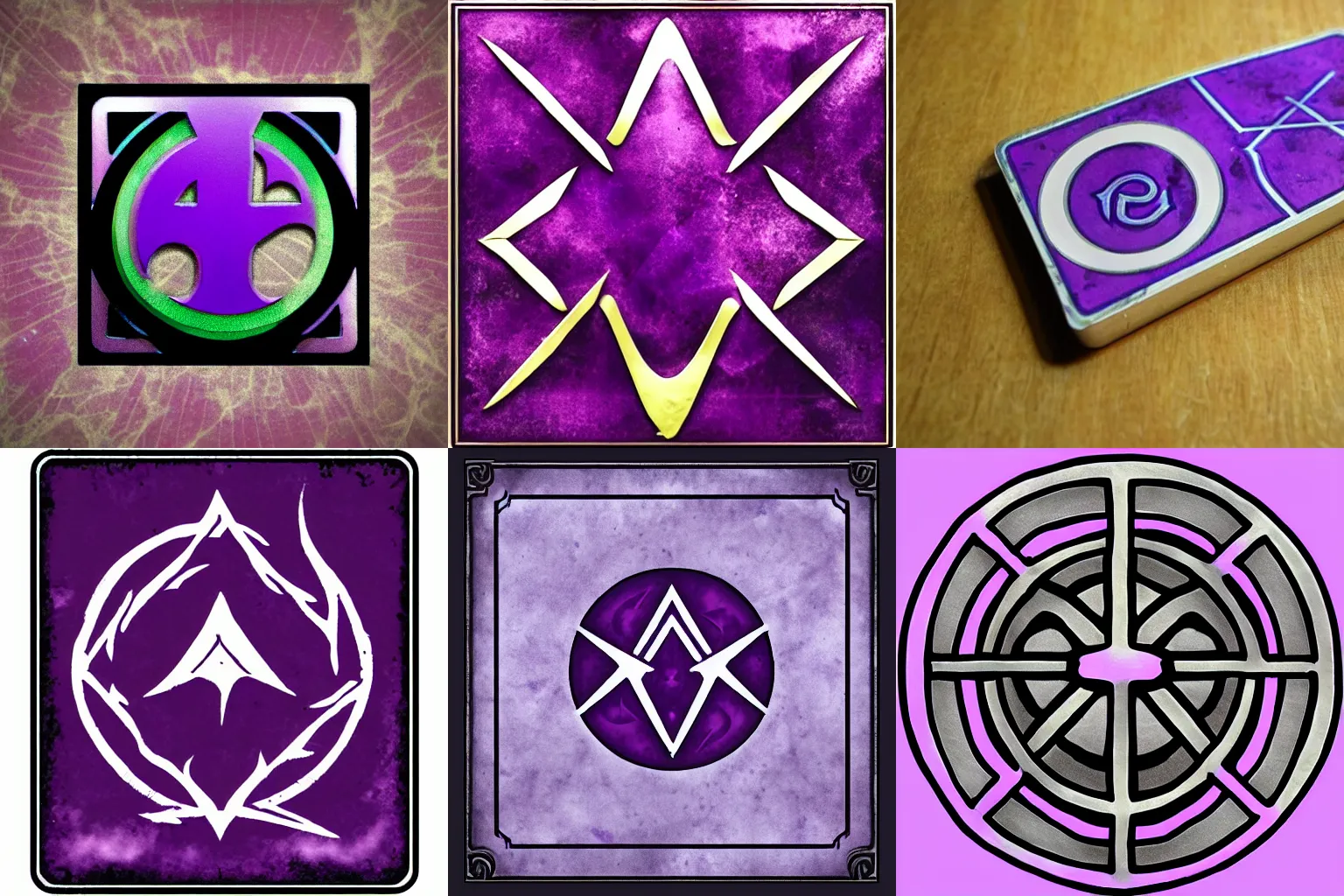 Prompt: Magic the Gathering Purple mana symbol