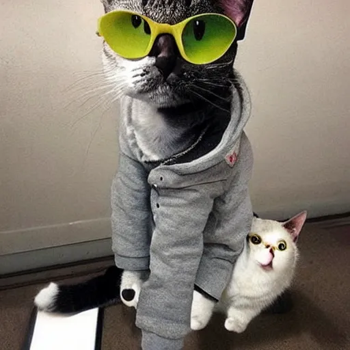 Image similar to swag cat