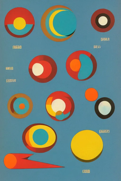 Prompt: mid century modern atomic shapes by julia pinkham and bernard simunovic