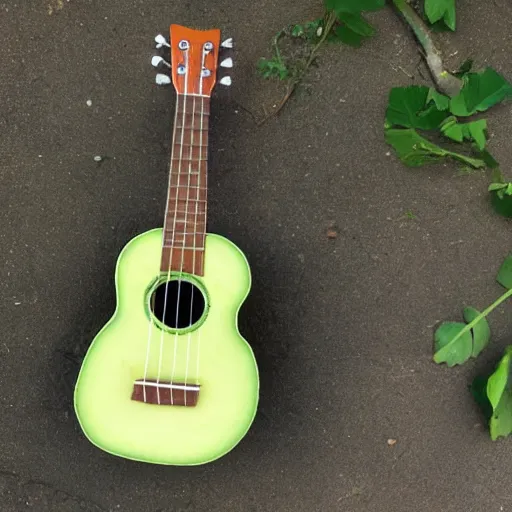 Image similar to avocado ukulele