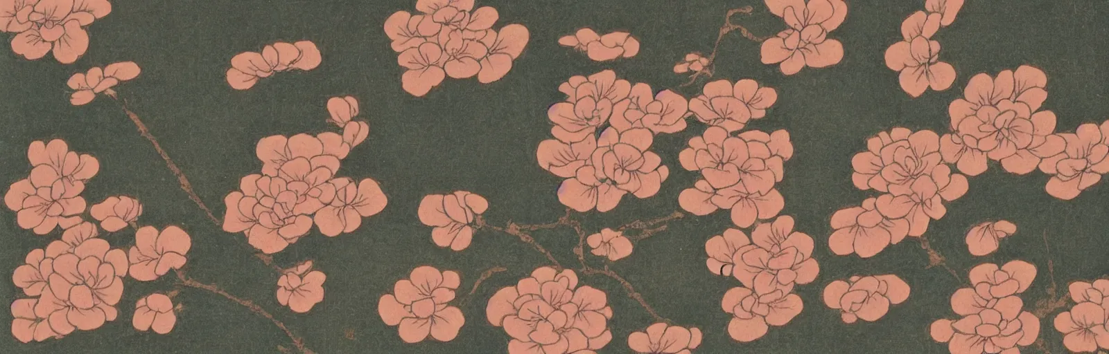 Image similar to japanese woodblock of flowers, by ohara koson