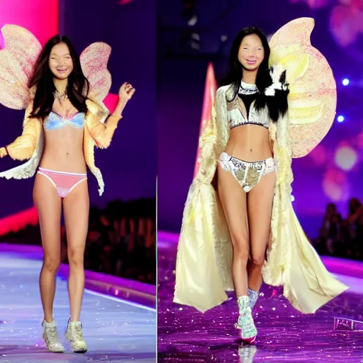 Image similar to Tsai Ing-wen on Victoria's Secret Fashion Show